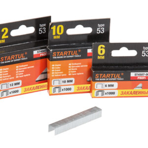 Скобы закалённ. 12мм тип 53 (1000шт) STARTUL PROFI (ST4507-12)