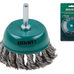 Щетка д/дрели "чашка" косич. 50мм ВОЛАТ