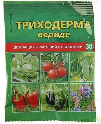 Фунгицид от болезней растений "Триходерма вериде" (п/э пакет 30 гр.)