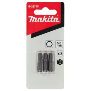 Насадка HEX5.0, 25 мм, C-form, 3 шт. MAKITA