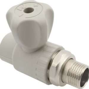 Кран шар. ПП для радиатора 25х3/4", сер. FV Plast