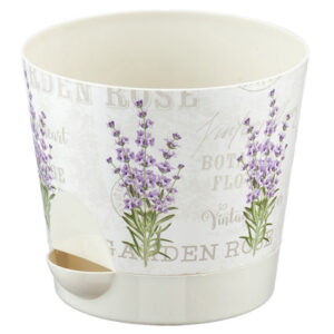 Кашпо НИКА ДЕКО 1,6л с прикорневым поливом (лаванда) IDEA