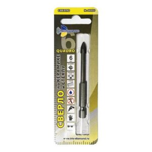 Сверло по кафелю/стеклу 6 мм QUADRO Trio-Diamond