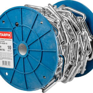 Цепь сварная длиннозвенная, оцинк. М8 DIN 763 (бухта 10 м) STARFIX