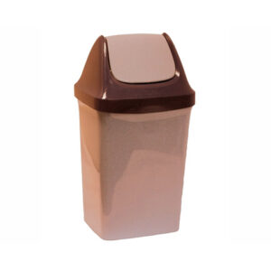 Контейнер для мусора СВИНГ 9л (бежевый мрамор) IDEA