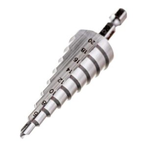 Сверло ступенчатое HSS с прямым желобком, 4-20x75, 1/4" MAKITA