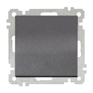 Выключатель 1-клав. двухполюсный (скрытый, винт. зажим) дымчатый, ELITRA, MUTLUSAN