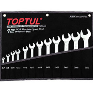 Набор ключей рожк. 6-22мм 8шт (черное полотно) TOPTUL