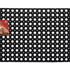 Коврик придверный ячеистый, грязесборный, 50х80х1,6 см, черный, VORTEX