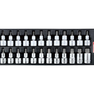 Набор-сет бит под трещотку 1/2" 24шт. 136х364мм TOPTUL