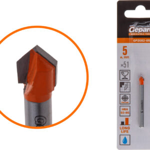 Сверло по кафелю/стеклу 5x51 мм ц/х GEPARD (GP2082-05)