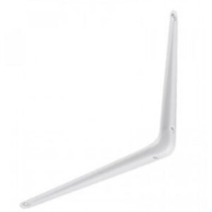 Кронштейн с ребром жесткости 100х125 мм белый STARFIX