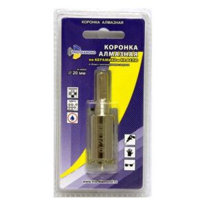 Коронка алмазная  d 20 мм по керамике и кафелю TRIO-DIAMOND