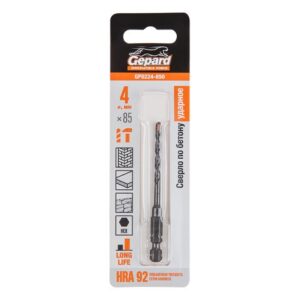 Сверло по бетону  4х85мм шестигр. GEPARD (GP0224-850)
