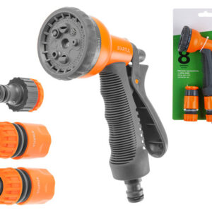 Пистолет-распылитель 8-позиц.+набор фитинга  STARTUL GARDEN (ST6010-10)