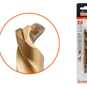 Сверло по металлу шестигр. 9.0х81х125 мм HSS-G TIN GEPARD