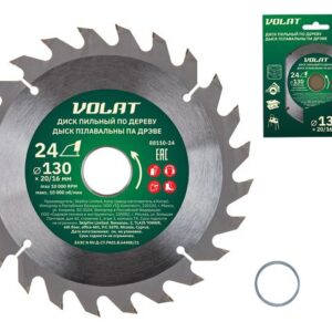 Диск пильный 130х20/16 мм 24 зуб. по дереву ВОЛАТ