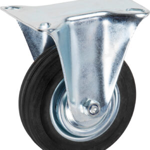 Опора колёсная d-100мм неповоротная, резиновая STARFIX