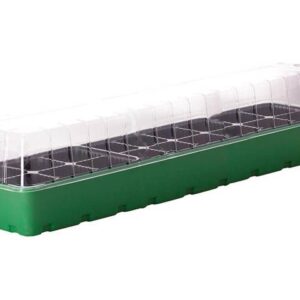 Мини-парник пластмассовый, 18 ячеек, 455х215х130 мм, зеленый, INGREEN