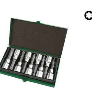 Набор бит TORX 1/2" 9пр. T20-T60 80мм TOPTUL
