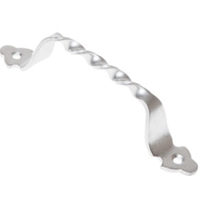 Ручка-скоба 80 мм витая, белый цинк STARFIX