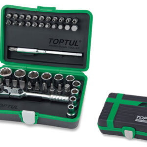 Набор головок MINI 1/4" 45предм. 6гр. TOPTUL