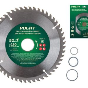 Диск пильный 190х30/20/16 мм 52 зуб. по дереву ВОЛАТ