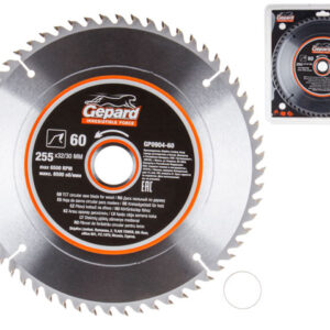 Диск пильный 255х32/30 мм 60 зуб. по дереву GEPARD