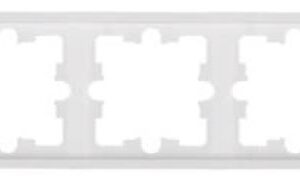 Рамка 3-местная белая, Carre, BYLECTRICA