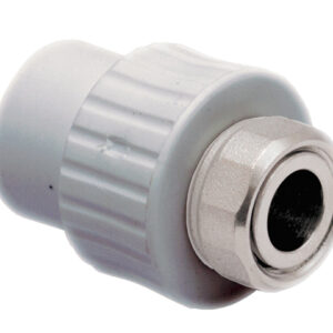 Муфта ПП с накидной гайкой 25х3/4" бел. РТП