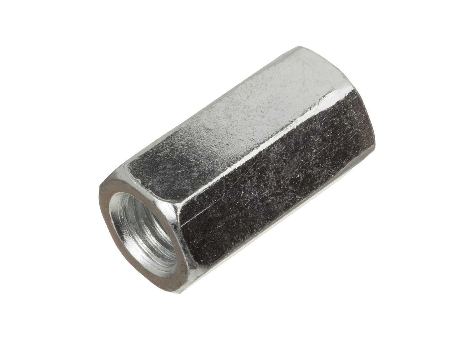 Гайка М14 удлиняющая, цинк, (260 шт в коробе) STARFIX