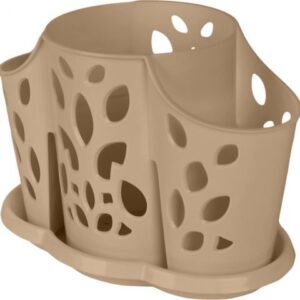 Сушилка для столовых приборов, 177х110х130 мм., шоколадный мокко, PLAST TEAM