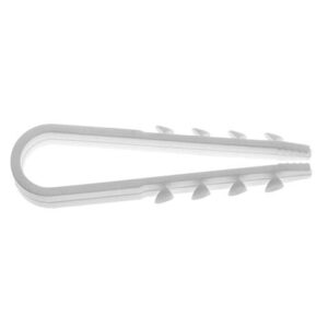 Дюбель-хомут для круглого кабеля 5-10 мм белый (100 шт в пакете) STARFIX