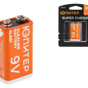Батарейка 6LR61 (6LF22) 9V alkaline 1шт. ЮПИТЕР