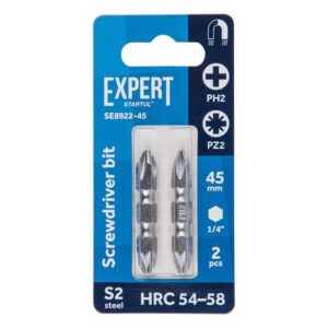 Насадка крестообразная PH2-PZ2 45мм  2шт EXPERT STARTUL (SE8922-45)