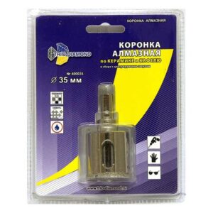 Коронка алмазная  d 35 мм по керамике и кафелю TRIO-DIAMOND