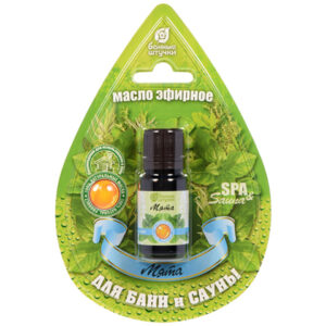 Эфирное масло "Мята", 10 мл, в блистере в форме капли, "Банные штучки"