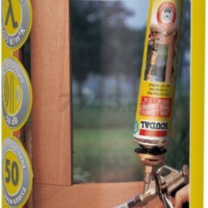 Пена монтажная пистолетная "Soudal" ОКНА ДВЕРИ 750 мл