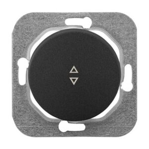 Выключатель 1 клав. проходной (cкрытый, 10А) графит, Прованс, Bylectrica