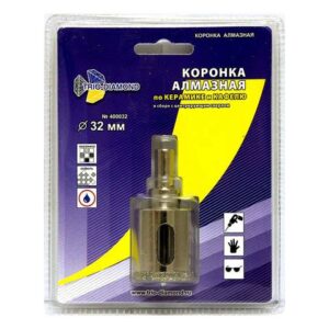 Коронка алмазная  d 32 мм по керамике и кафелю TRIO-DIAMOND