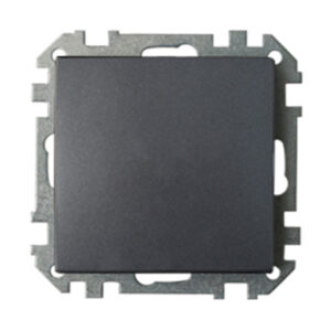 Выключатель 1 клав. (cкрытый, 10А) графит, Стиль, Bylectrica
