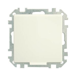 Розетка 1-ая (скрытая, с/з, с крышкой, з/ш) бежевая, Стиль, BYLECTRICA