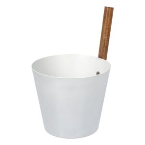 Бадья из алюминия 5 л, белая "Банные штучки"