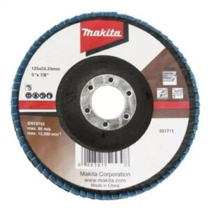 Круг лепестковый шлифовальный 125x22.23 мм, Z80, стекловолокно, угловой Makita