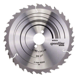 Диск пильный 190х30 мм 24 зуб. по дереву SPEEDLINE WOOD BOSCH