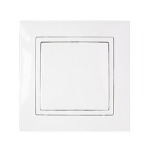 Выключатель 1 клав. (cкрытый, 10А, брызг. защ.) белый, Уют, BYLECTRICA