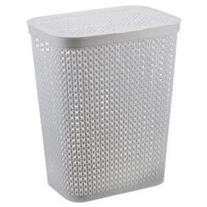 Корзина для белья ПИРУЛА 35л (смоки) IDEA