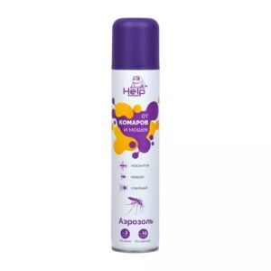 Аэрозоль от комаров и мошек репеллентный, 200 мл,  HELP