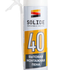 Пена монтажная бытовая всесезонная SOLIDE Foam 40 (500мл)