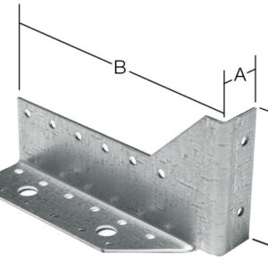 Опора балки левая 25х140х76 мм UOB L белый цинк STARFIX